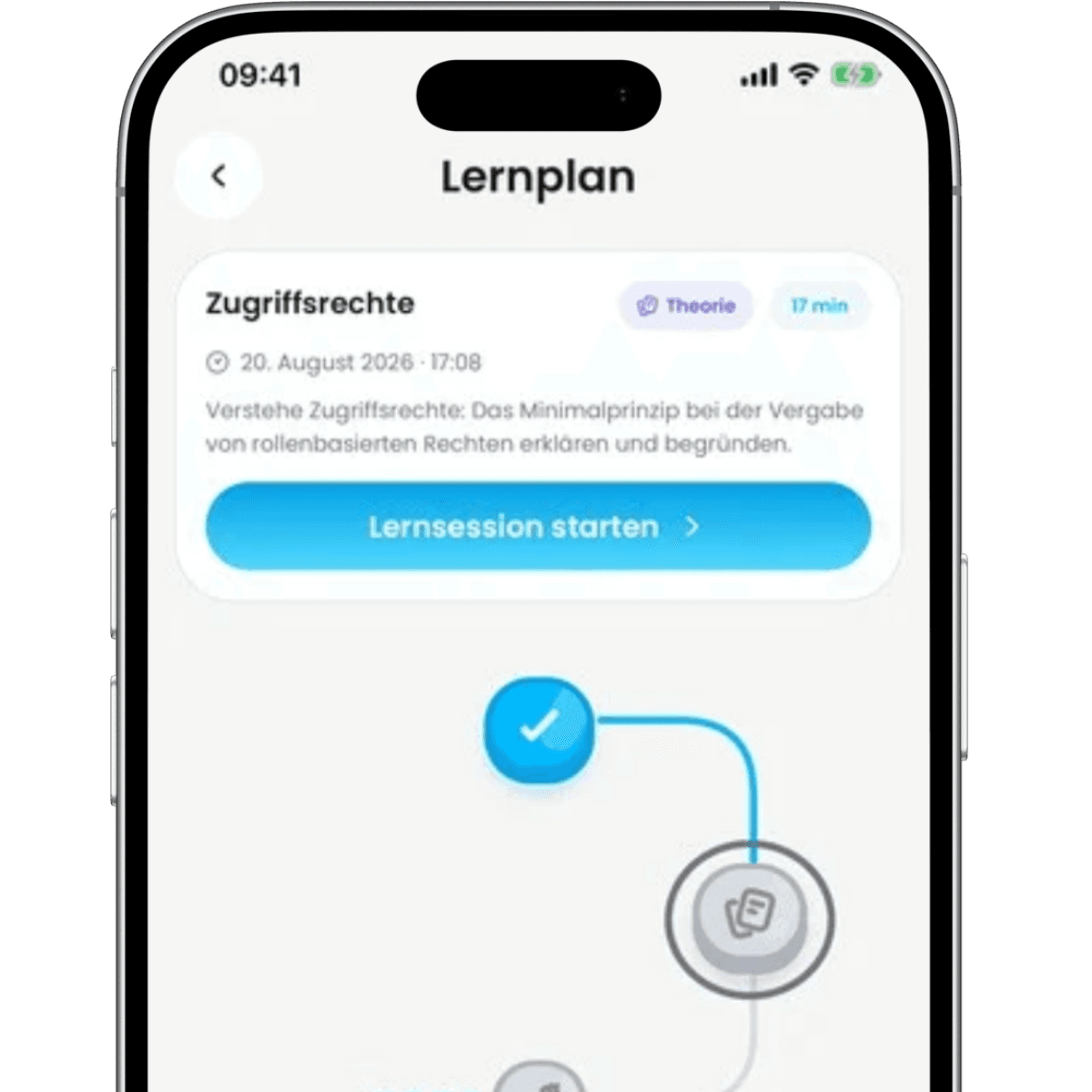 Dayova Lernplan mit dem nächsten sinnvollen Lernschritt